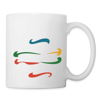 Manger comme quatre - Mug blanc - blanc - Droite
