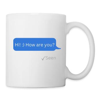Hallo! Wie geht es dir? - Tasse - Weiß - Rechts