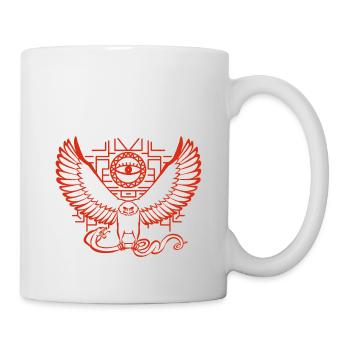 Aigle et Serpent (V2) - Mug blanc - blanc - Droite