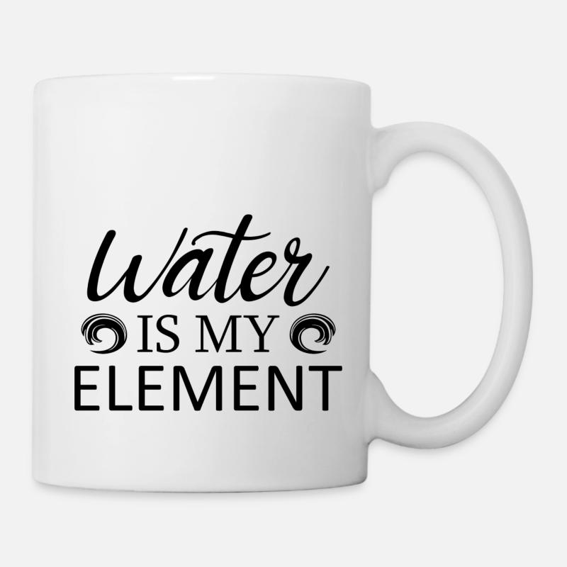Schwimmen Wassersport - Tasse - Weiß