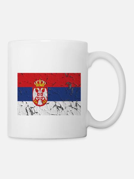 Serbien - Tasse - Weiß