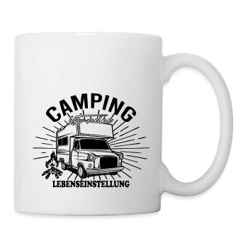 Camping Wohnmobil Wohnwagen lustiger Spruch - Tasse - Weiß - Rechts