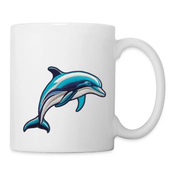 Embroidered Dolphin - Mug - white - Right