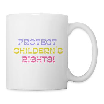protect children rights - Mug - white - Right