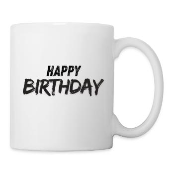 Happy Birthday - Tasse - Weiß - Rechts