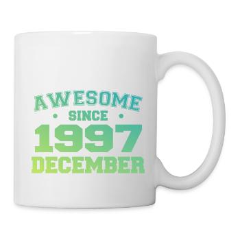Anniversaire Décembre 1997 - Cadeau Decembre 1997 - Mug blanc - blanc - Droite
