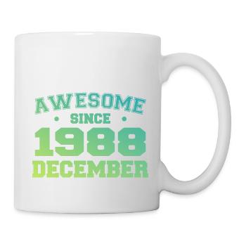 Anniversaire Décembre 1988 - Cadeau Decembre 1988 - Mug blanc - blanc - Droite