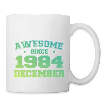 Anniversaire Décembre 1984 - Cadeau Decembre 1984 - Mug blanc - blanc - Droite