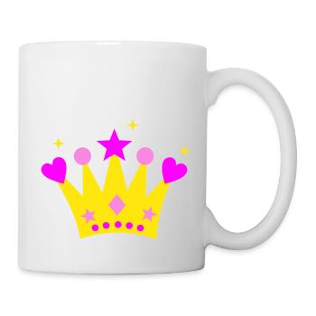 Krone - Tasse - Weiß - Rechts