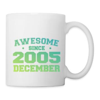 Anniversaire Décembre 2005 - Cadeau Decembre 2005 - Mug blanc - blanc - Droite