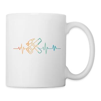 Retro Carpenter Heartbeat - Mug - white - Right