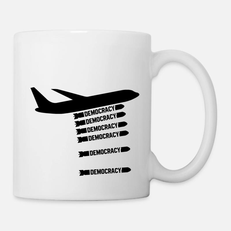 Democracy Freedom Bomb - Mug - white
