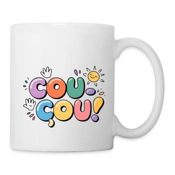Coucou - Message en Douceur - Mug blanc - blanc - Droite