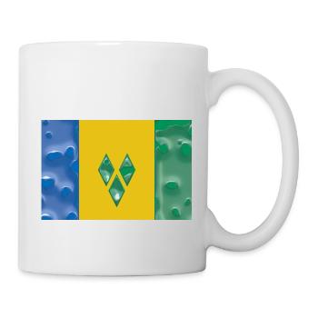 Flag Country St Vincent and the Grenadines - Mug - white - Right