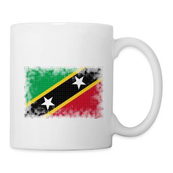Flag Country St Kitts and Nevis - Mug - white - Right