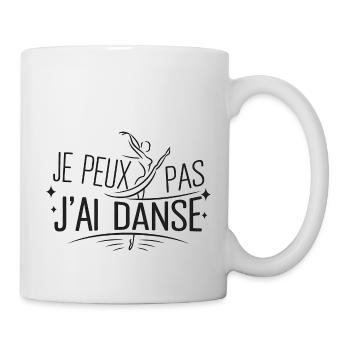 je peux pas j'ai danse - Mug blanc - blanc - Droite