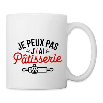 jE PEUX PAS J ai Pêtisserie - Mug blanc - blanc - Droite