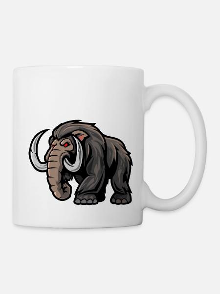 Mammut Comic - Tasse - Weiß