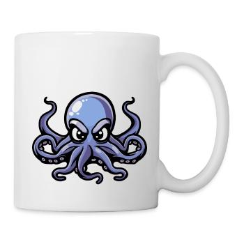 Bande dessinée Octopus - Mug blanc - blanc - Droite