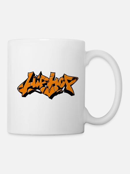 Hip Hop - Tasse - Weiß