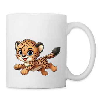 Enfant guépard - Mug blanc - blanc - Droite