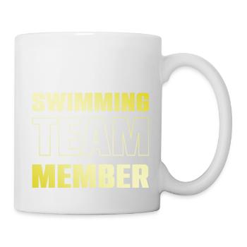Équipe de natation - Mug blanc - blanc - Droite