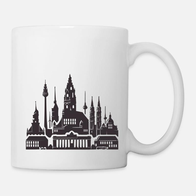 Leipzig Skyline - Tasse - Weiß