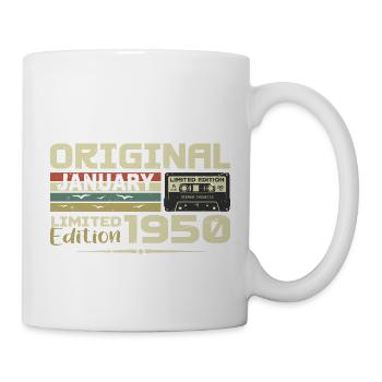 Janvier 1950 | Cadeau D’anniversaire Janvier 1950 - Mug blanc - blanc - Droite
