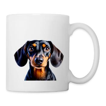 Dachshund dog pet charm intelligence loyalty snout - Tasse - Weiß - Rechts