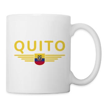 Quito Ecuador Fans T-Shirt Design - Mug - white - Right