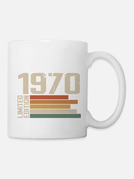 1970er Jahre Vintage - Retro 1970er Jahre Geburtstagsgeschenk - Tasse - Weiß