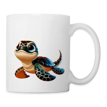 Green turtle young - Mug - white - Right