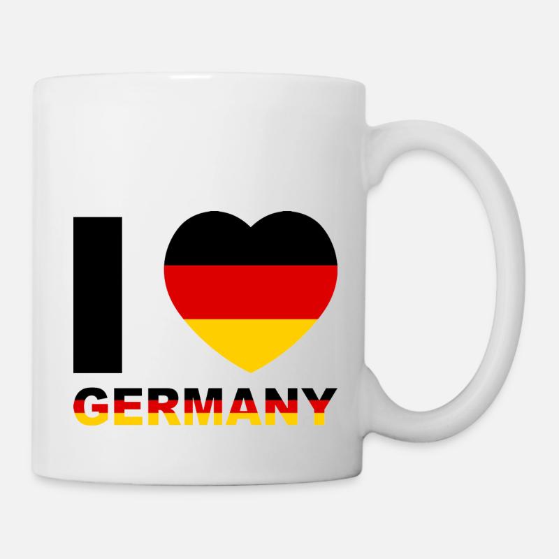 I Love Germany Minimal Design - Mug - white