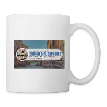 Tour du monde avec British Girl explore - Mug blanc - blanc - Droite