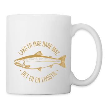 Rokt Las Laks er ikke bare mat det er en livsstil - Tasse - Weiß - Rechts