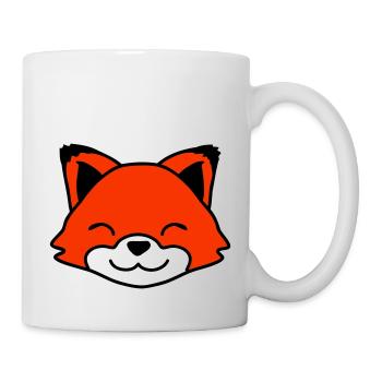Fuchs Rotfuchs Wildes Tier Schlauer Wald Bewohner - Tasse - Weiß - Rechts