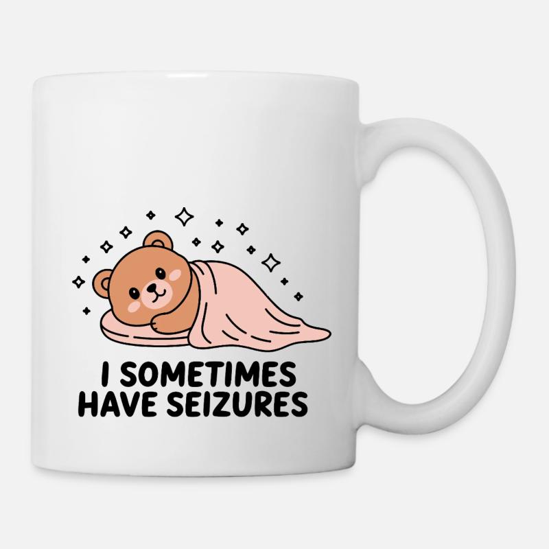 Bear with Seizures Awareness - Mug - white