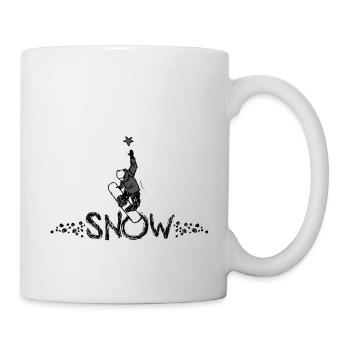 Freestyle Snowboarden - Tasse - Weiß - Rechts