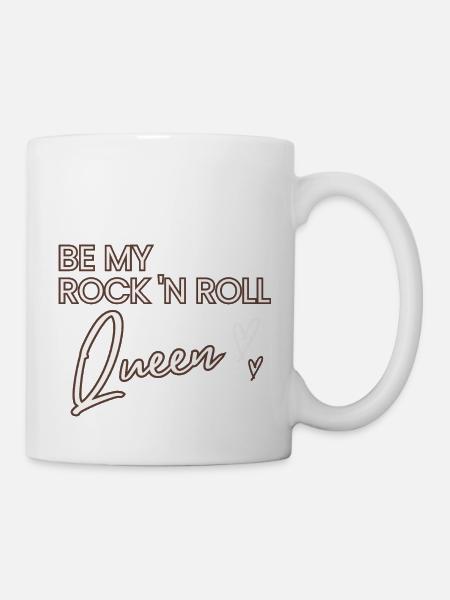 Rock n Roll Queen - Cool Saying Valentine's Day - Mug - white