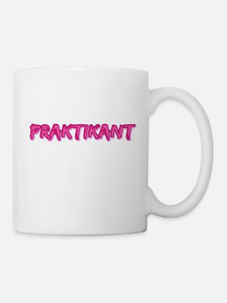 Job Praktikant - Tasse - Weiß