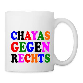 chayas gegen rechts - Tasse - Weiß - Rechts
