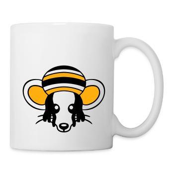 Mouse Raggae Jamaica Hat Rasta Lure Chill Hat - Mug - white - Right