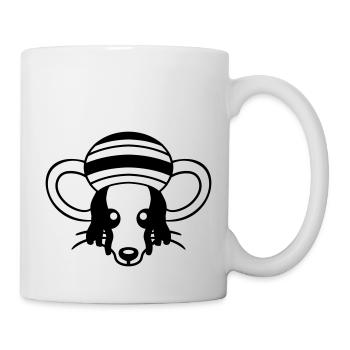 Mouse Raggae Jamaica Hat Rasta Lure Chill Hat - Mug - white - Right