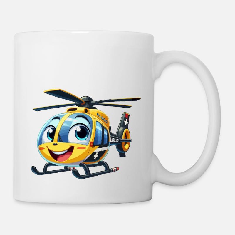 Hélicoptère de traumatologie junior - Mug blanc - blanc