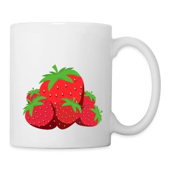 Strawberrys - Tasse - Weiß - Rechts