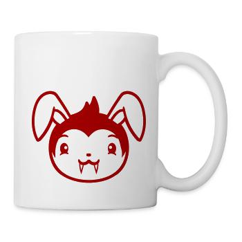 Bunny Vampire Sharp Long Teeth Halloween Costume - Mug - white - Right
