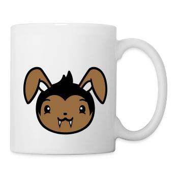 Bunny Vampire Sharp Long Teeth Halloween Costume - Mug - white - Right