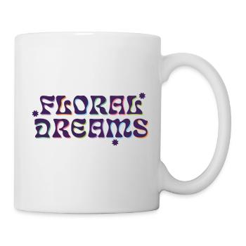 Floral Dreams Psychedelic Type - Tasse - Weiß - Rechts