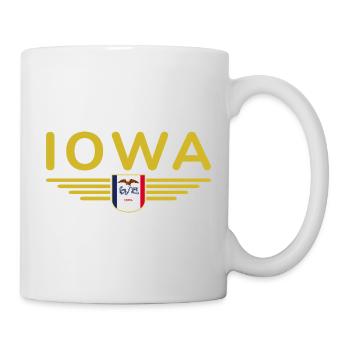 Iowa Fan T-Shirt – Your State! - Mug - white - Right
