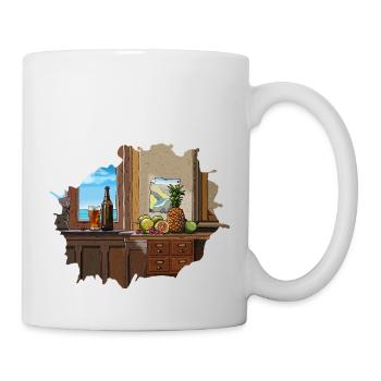 Obst und das Büro - Tasse - Weiß - Rechts